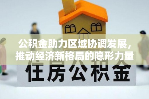 旌德公积金助力区域协调发展，推动经济新格局的隐形力量