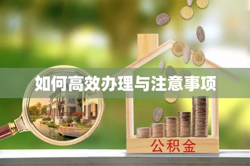 旌德如何高效办理与注意事项