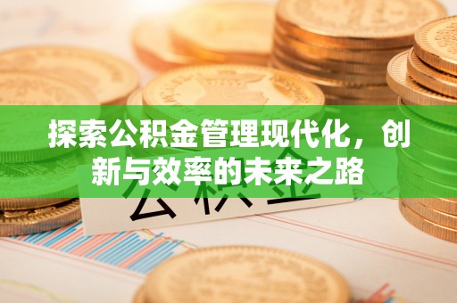 旌德探索公积金管理现代化，创新与效率的未来之路