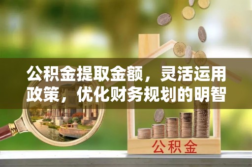 旌德公积金提取金额，灵活运用政策，优化财务规划的明智选择
