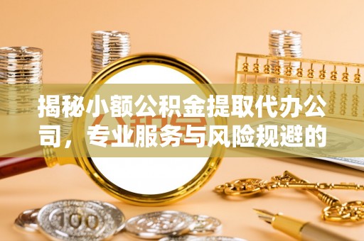 旌德揭秘小额公积金提取代办公司，专业服务与风险规避的平衡艺术
