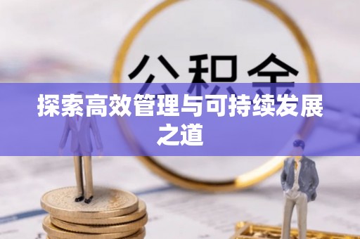 旌德探索高效管理与可持续发展之道