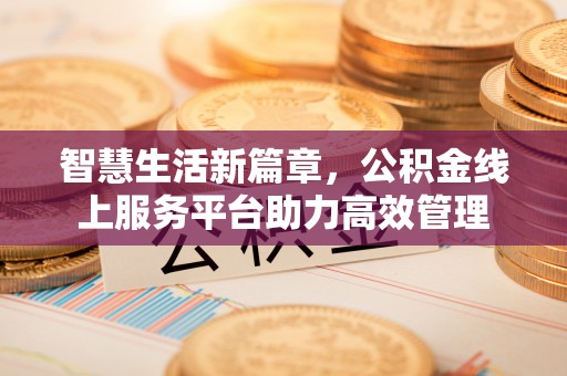 旌德智慧生活新篇章，公积金线上服务平台助力高效管理