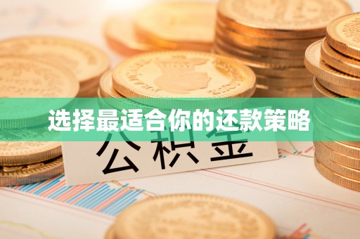 旌德选择最适合你的还款策略